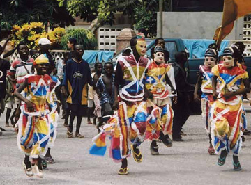 Parade with costumes