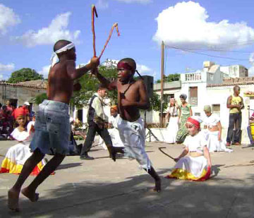 Children engage in music and dance of Afro-Cuban origin, Camagüey, Cuba