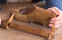 Some shoes are custom-made for the customer's foot.