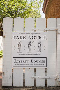Liberty Lounge gate.