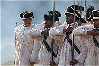 Black soldiers fought with the Continentals as well as the British.