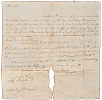 A Williamsburg soldier's Valley Forge letter expresses the private thoughts of one man. Historical documents include the private and the public, and if such items are lost, by negligence or decay, the record is diminished.