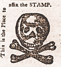  Newspapers reacted angrily with a skull-and-crossbones protest stamp of their own. 