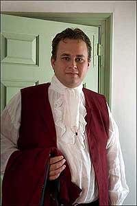 Kevin Ernst portraying Philip Vickers Fithian. 