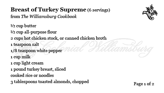 Breast of Turkey Recipe 3x5