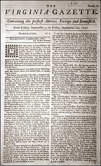 1736 Virginia Gazette