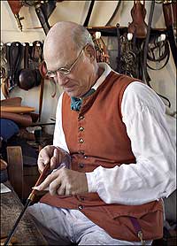 Burnishing the handle of a driver's whip