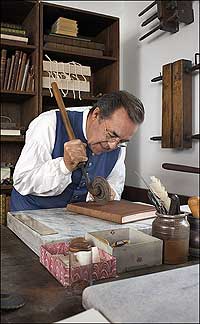 Master Bookbinder Bruce Plumley
