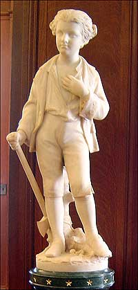 The Romanelli statue of a young George