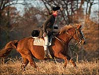 As the British moved to capture Thomas Jefferson and other Virginia officials, Jack Jouett, portrayed by Colonial Williamsburg's Stuart Lilie, rode through the night with a warning.