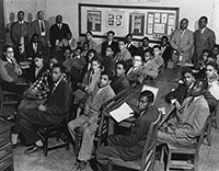 African Americans students from Williamsburg and two counties moved into segregated Bruton Heights School