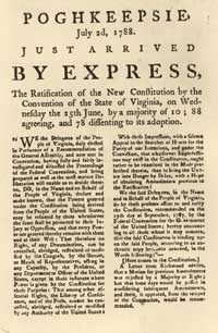 Virginia’s ratification of the Constitution in 1788 invoked 
“liberty of conscience,” later part of the First Amendment. 