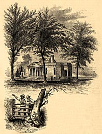 The house, from an 1853 Harper’s Monthly story on Monticello