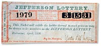 Citing his service to Virginia and the nation, Jefferson applied to the state legislature to grant him a lottery to pay off his debts. They agreed, tickets were issued, but the lottery was never conducted.