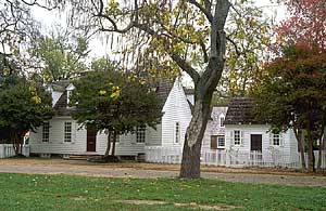 The nearly three-century-old Everard House in Colonial Williamsburg
