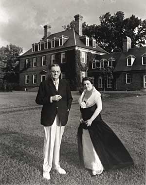 Wealthy Archibald and Molly McCrea, pictured in 1936, had the means to indulge themselves in all things colonial, including the restoration of the sprawling Carter’s Grove mansion.
