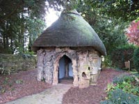 The thatched-roof folly where Edward Jenner administered the first smallpox vaccine in 1796.