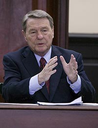 Jim Lehrer, who has seen his share of political debates, argues that vigorous exchanges can be a good thing.