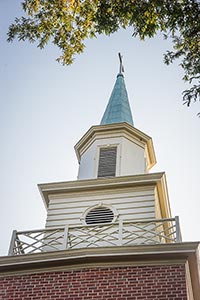 The First Baptist Church belltower