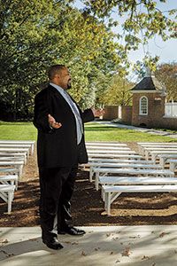 Stephen Seals, an interpretive program development manager, began his career with The Colonial Williamsburg Foundation as an 
actor-interpreter.