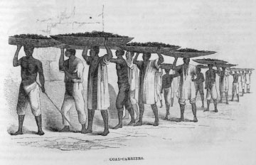 Credit: Image Reference HW9-729b, as shown on www.slaveryimages.org, compiled by Jerome Handler and Michael Tuite, and sponsored by the Virginia Foundation for the Humanities and the University of Virginia Library <i>Coal-carriers</i>