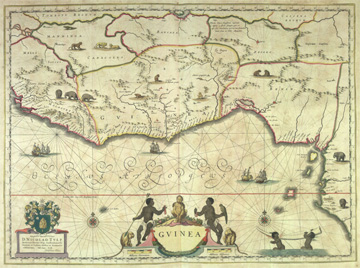Credit: Image Reference blaeu02, as shown on www.slaveryimages.org, compiled by Jerome Handler and Michael Tuite, and sponsored by the Virginia Foundation for the Humanities and the University of Virginia Library Map of Guinea