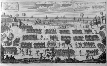 Credit: Image Reference 3-042, as shown on www.slaveryimages.org, compiled by Jerome Handler and Michael Tuite, and sponsored by the Virginia Foundation for the Humanities and the University of Virginia Library “Procession to the Temple of the Great Snake on Crowning the King”