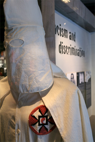 Credit: International Slavery Museum Ku Klux Klan outfit