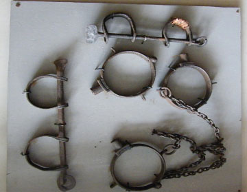 Credit: Ghana Museums and Monuments Board Chains and shackles