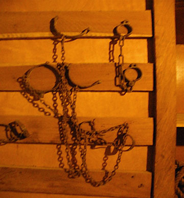 Credit: Ghana Museums and Monuments Board Chains and shackles