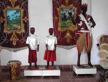 Credit: Slave Route Project, Cuba One of the rooms in San Severino Castle that displays musical instruments and traditions