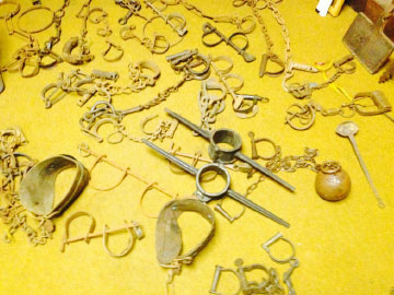 Credit: Whitney Plantation Shackles and chains
