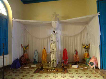 Credit: Slave Route Project, Cuba Room of Cuban Santería <i>orichas</i>
