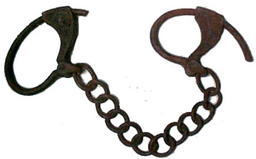 Credit: Slave Route Project, Cuba Iron foot shackles