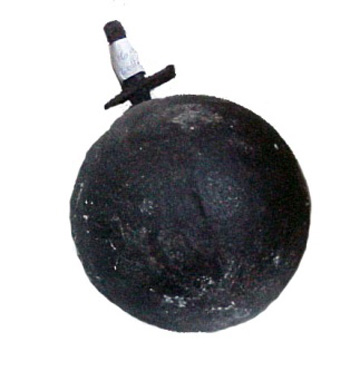 Credit: Slave Route Project, Cuba Iron ball, designed to be attached to ankle