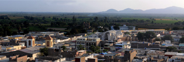 Panorama of present-day Zaña, Peru