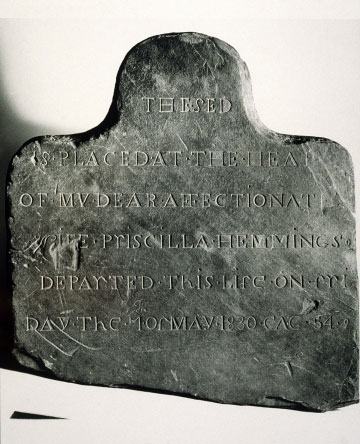 Credit: Thomas Jefferson Foundation at Monticello Priscilla Hemmings gravestone