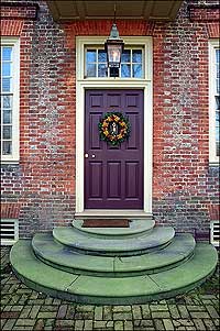 wreath on a doorway