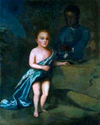 William Byrd III in a portrait of youth