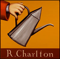 Eighteenth-century business signs, which Charlton’s Coffeehouse’s mimics above, were not concessions to illiteracy.
