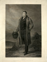 A print after a painting of Lafayette by Ary Scheffer from 1824, the year he returned to the United States.