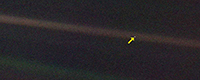 Carl Sagan called earth, in this photo from Voyager 1, a “fraction of a dot,” a bobbing speck in the oceans of the universe.