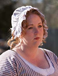 Colonial Williamsburg's Corinne Dame portrays Barbry Hoy.