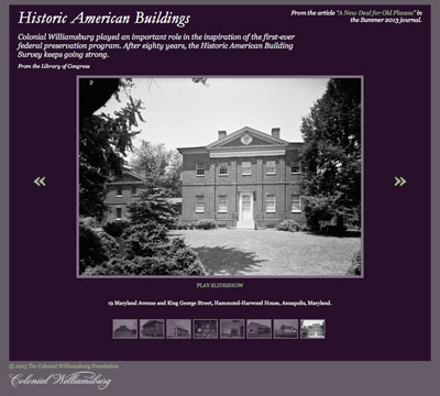Historic American Buildings Slideshow