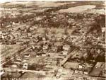 Taken in 1927 by the U.S. Army Air Corps to assist the restoration, this aerial photograph shows Williamsburg as Rokefeller first saw it