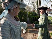 He parted, to serve in the coming war. They wed in August 1776.