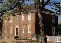 After long residence at Williamsburg in his house on Palace Green, above, Wythe spent his last years in Richmond, where he died of arsenic poisoning.