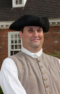 Colonial Williamsburg interpreter J.E. Knowlton