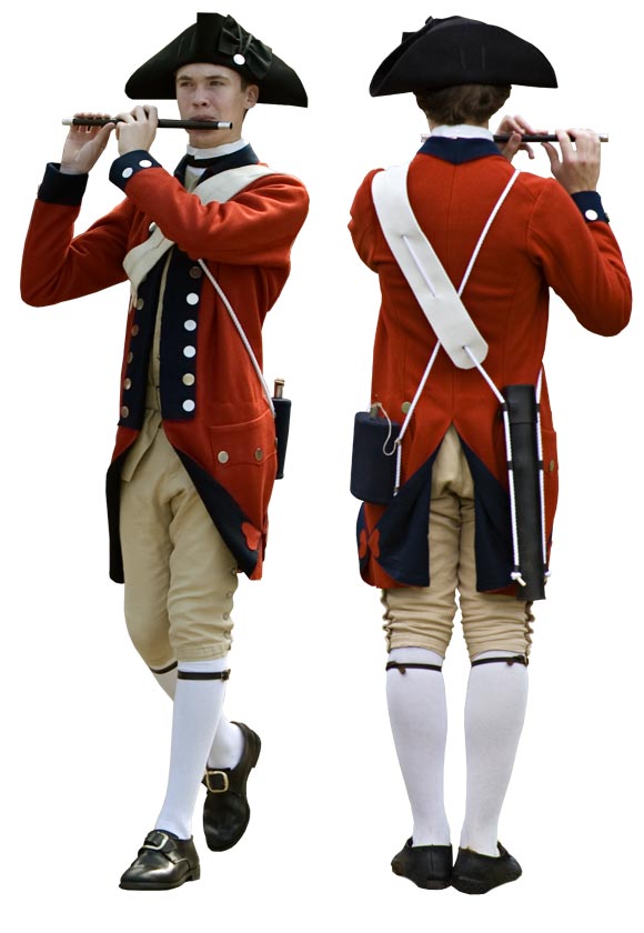 Fifes and Drums Red Regimental uniform