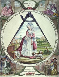 Print "Keep within Compass and You Shall Be Sure to Avoid Many Troubles which Others Endure," CWF acc. no. 1958-629,2